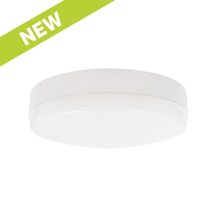 Button Medium 240V IP54 3K/4K <15.5W 340mm White - Emergency