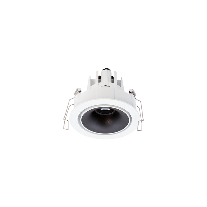 Cevon Downlight LED Recessed Round Tilt/Rotate Mini c/w Dimmable Driver 11W 260mA CC 3K CRI97-White/Matt Black