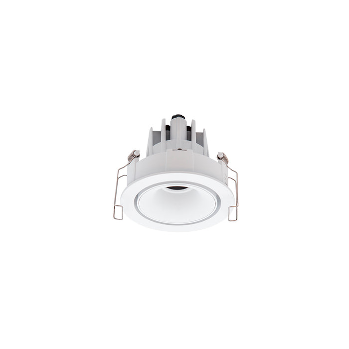 Cevon Downlight LED Recessed Round Tilt/Rotate Mini c/w Dimmable Driver 11W 260mA CC 3K CRI97-White/White