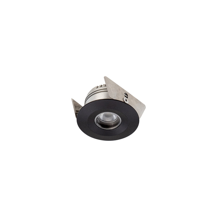 LED Recessed Round Fixed 60deg 1.2W DC 350mA CC 3K -Black
