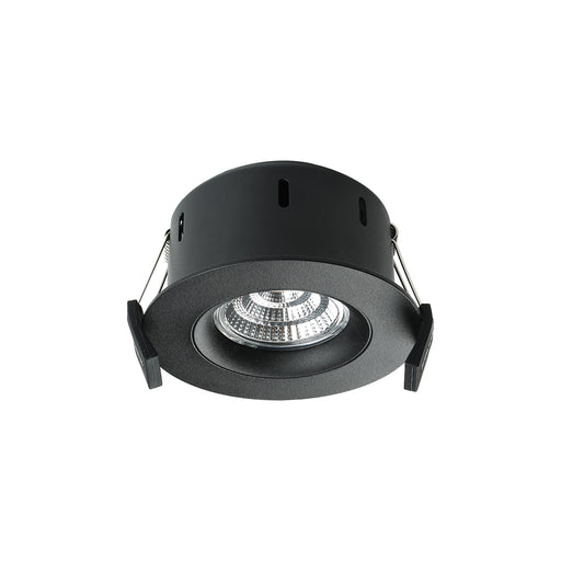 Downlight LED Round Tilt Rotate 9W 350mA c/w Dimmable Driver-Black