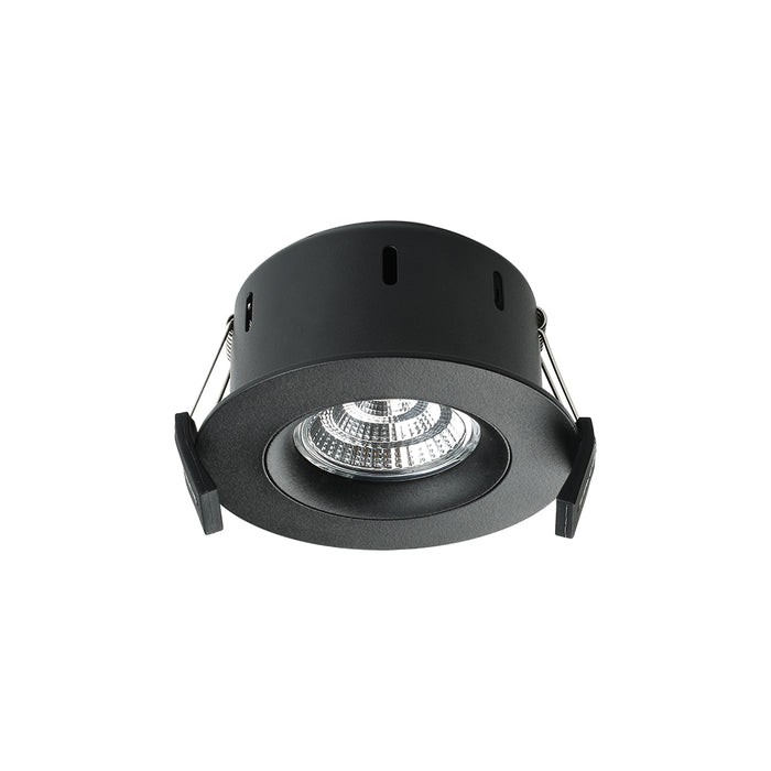 Downlight LED Round Tilt Rotate 9W 350mA c/w Dimmable Driver-Black