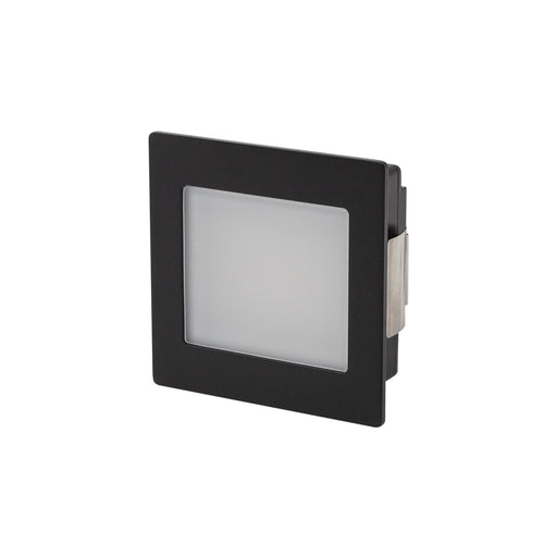 Designline Black Recessed Wall Light Frosted Diffuser 3W 700mA 3000K/4000K Switchable - Driver Not Included