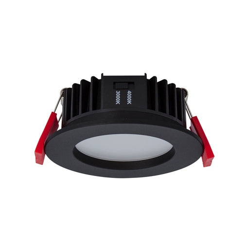 LEDE IP65 Exterior Plastic Downlight Select Recessed Fixed c/w DX UID Dimmable Driver 8W 180mA DC 3K/4K - Black