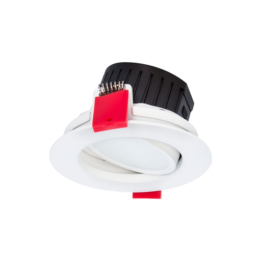 LEDE Downlight Select Recessed Tilt c/w DX UID Dimmable Driver 8W 180mA DC CC 3K/4K-White