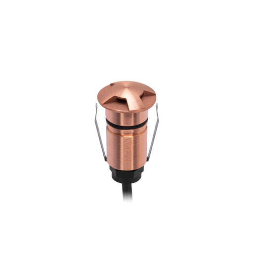 Exterior Round Three-Way Multi-Use Mini Recess Copper 1W 8-25V DC 3000K IP67
