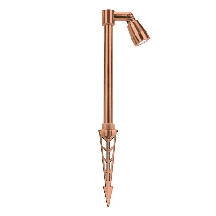 Exterior Spike Spot Tall IP65 3W Dimmable 24V DC CV 2700K Copper