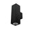 Exterior LED Square Column IP65 C/W Dimmable Driver 2x18W 500mA CC 3K-Black