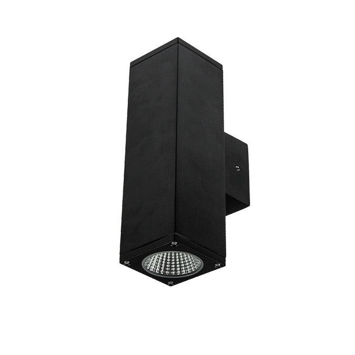 Exterior LED Square Column IP65 C/W Dimmable Driver 2x18W 500mA CC 3K-Black