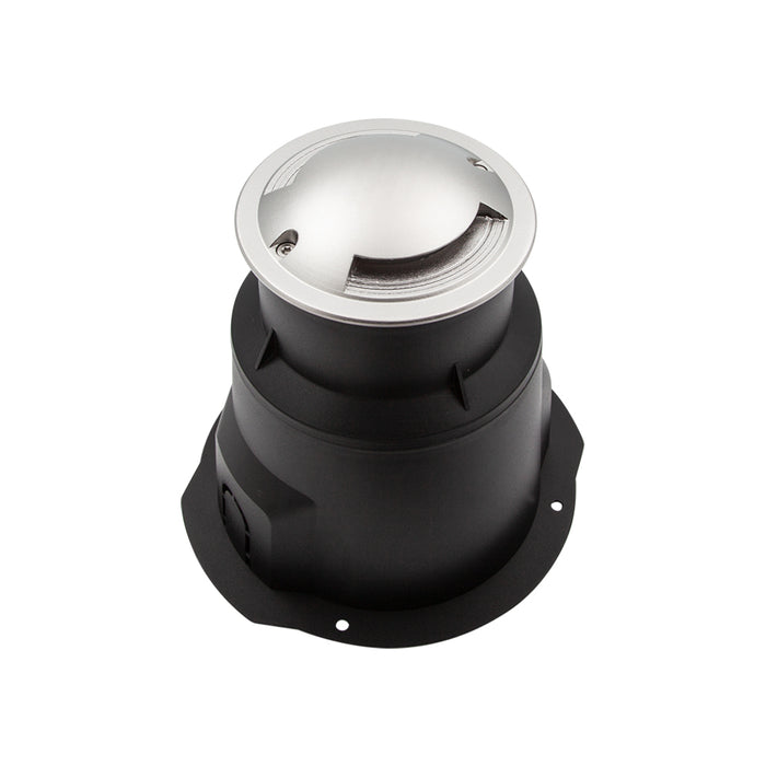 Exterior LED Inground Round 2 Way Drive Over IP67 3W 24V DC CV 2700K-Stainless Steel V2