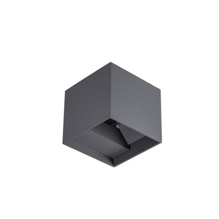 Exterior/Interior LED Cube Adj Beam Dimmable Dri 7W Pri:240V 3K-Charcoal
