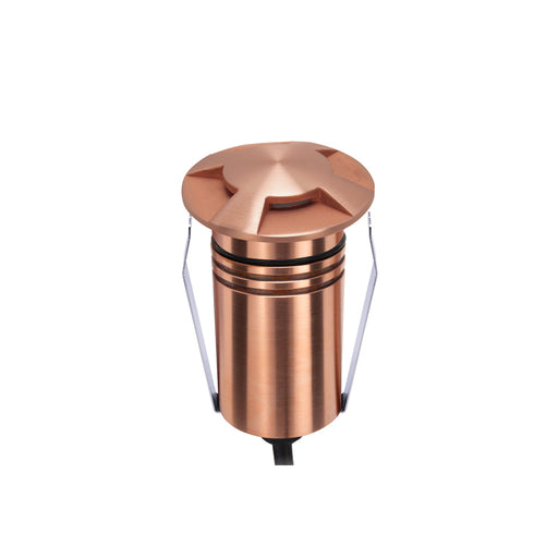 Exterior Round Four-Way Multi-Use Recess Copper 2.5W 24V DC - Dimmable 4000K IP67