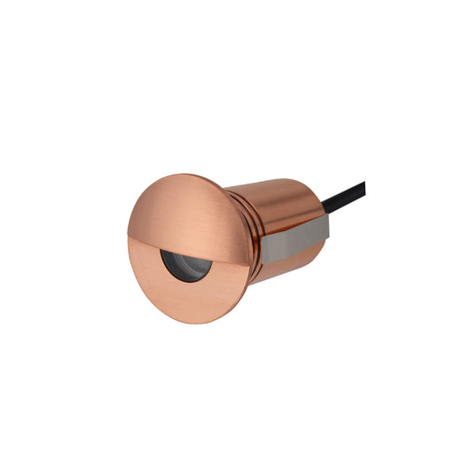 Exterior Eyelid Round Multi-Use Recess Copper 2.5W 8-25V DC 3000K IP67 19 Degree Lens