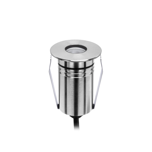 Exterior Round Multi-Use Recess 316 Stainless Steel 2.5W 8-25V DC 2700K IP67 36 Degree Lens