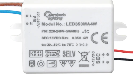 350Ma Constant Current 4W LED Driver 39L * 30W * 21D