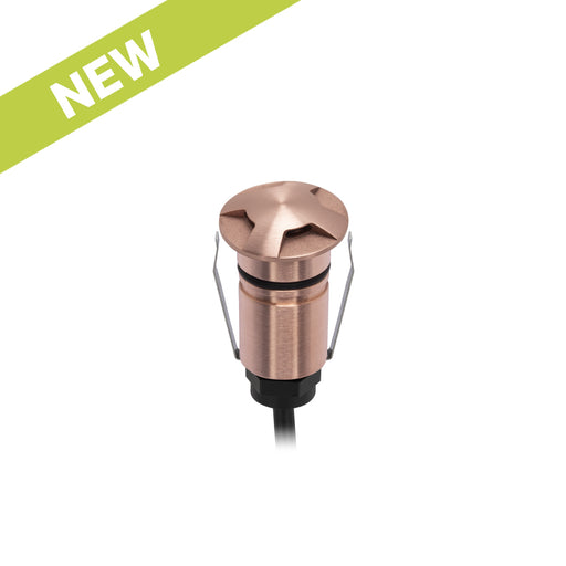 COPPER EXTERIOR RECESSED MINI 4-WAY 8-25V DC - The Lighting Shop NZ