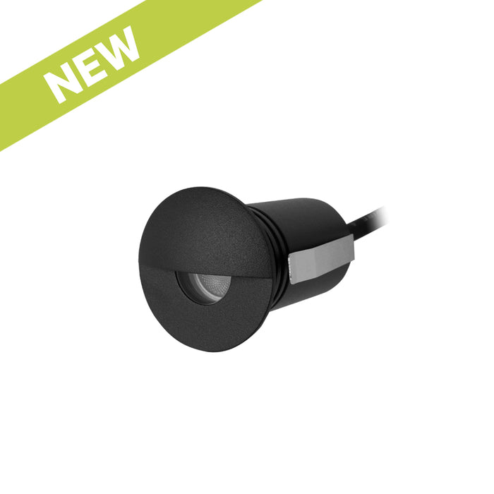 BLACK EXTERIOR RECESSED EYELID - The Lighting Shop NZ