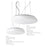 230V Interior Fluorescent Dining Room Pendant 350Ø * 65Hmm - The Lighting Shop