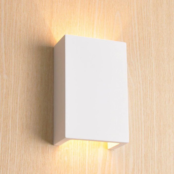 Paintable Plaster Surface Mounted Wall Light 3K (Warm White) Dimensions (mm): 100 * 50 * 160 - The Lighting Shop