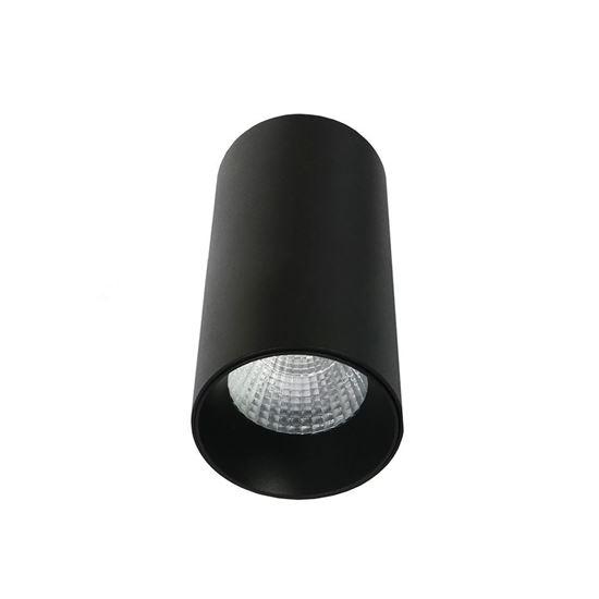 Downlight Round Surface Mounted Black 3K Warm White 7W 60Ømm * 130mmHeight - The Lighting Shop