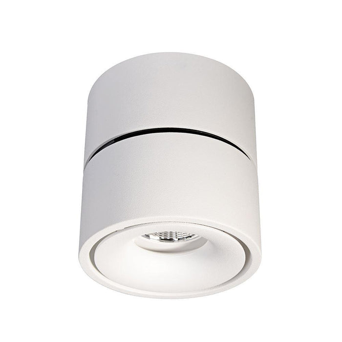 Bijou - Swivel Surface Mounted Downlight - White 3K 8W - The Lighting Shop