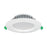 15W Geoled Round Retrofit Downlight Complete With Coverable Driver 3K/4K/6K CCT IP44 160Ømm * 45mmHeight - WHITE/BRUSHED CHROME - The Lighting Shop