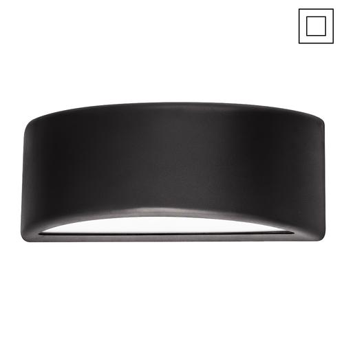 13W Arc - Up/down Bulkhead - BLACK/WHITE - The Lighting Shop