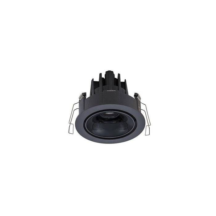 11W BLACK/HIGH 3000K WARM WHITE GLOSS BLACK ROUND TILT/ROTATE CRI97 - The Lighting Shop