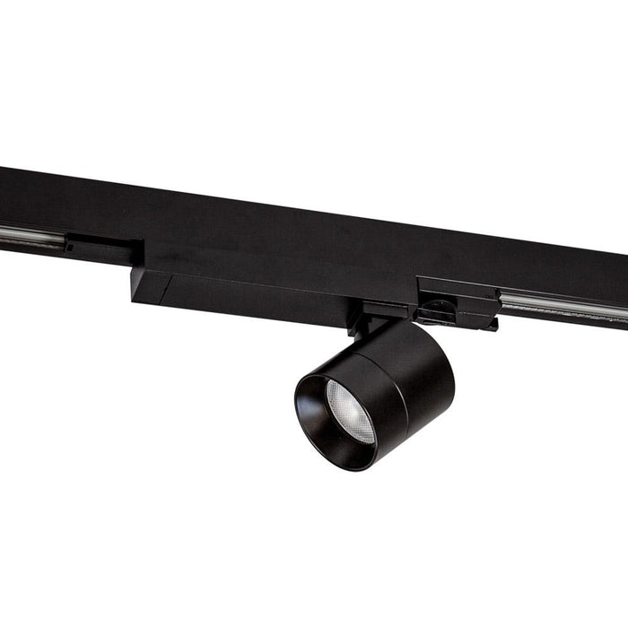 10W Black THREE CIRCUIT DIMMABLE TRACK SPOT 3000K Warm WHITE (D60mm * L65mm) - The Lighting Shop