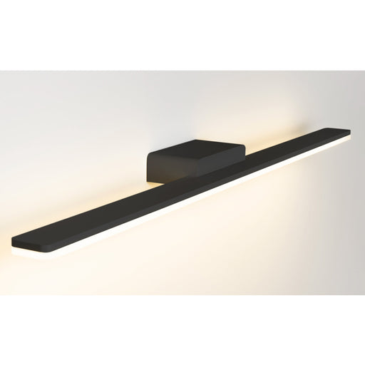 36W Surface Mount Slim Bathroom light 3000K 1200MM - BLACK - The Lighting Shop